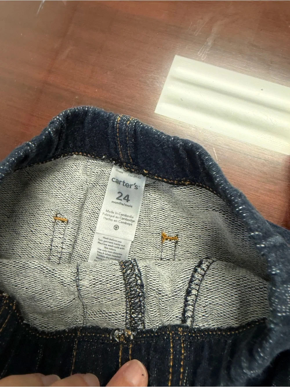 Carter's Navy Blue Baby/Toddler Shorts & Pants Trio